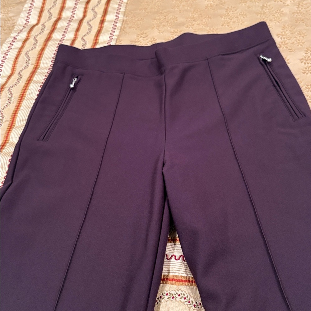 Mode De Vie Women's Stylish Dress Pants, Chocolate Brown, 10T - Picture 3 of 8